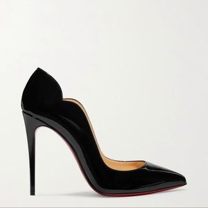 Christian Louboutin Hot Chick 100 black  patent-leather pumps